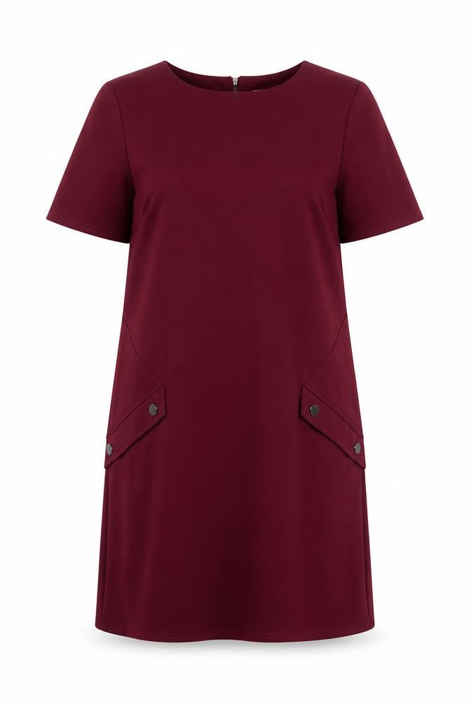 Wallis Women's Red Shift Dress, Size 12, Knee Length