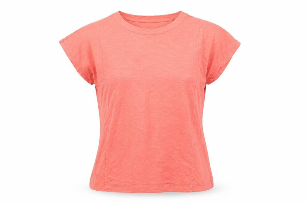 Lands' End Women's Pink Short Sleeve T-Shirt, Size S