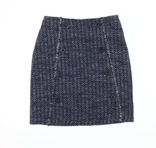 Warehouse Women's Blue Pencil Skirt UK 10