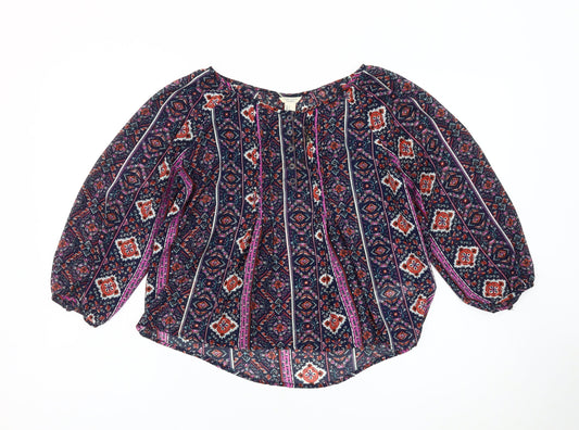 Forever 21 Women's Multicoloured Geometric Blouse