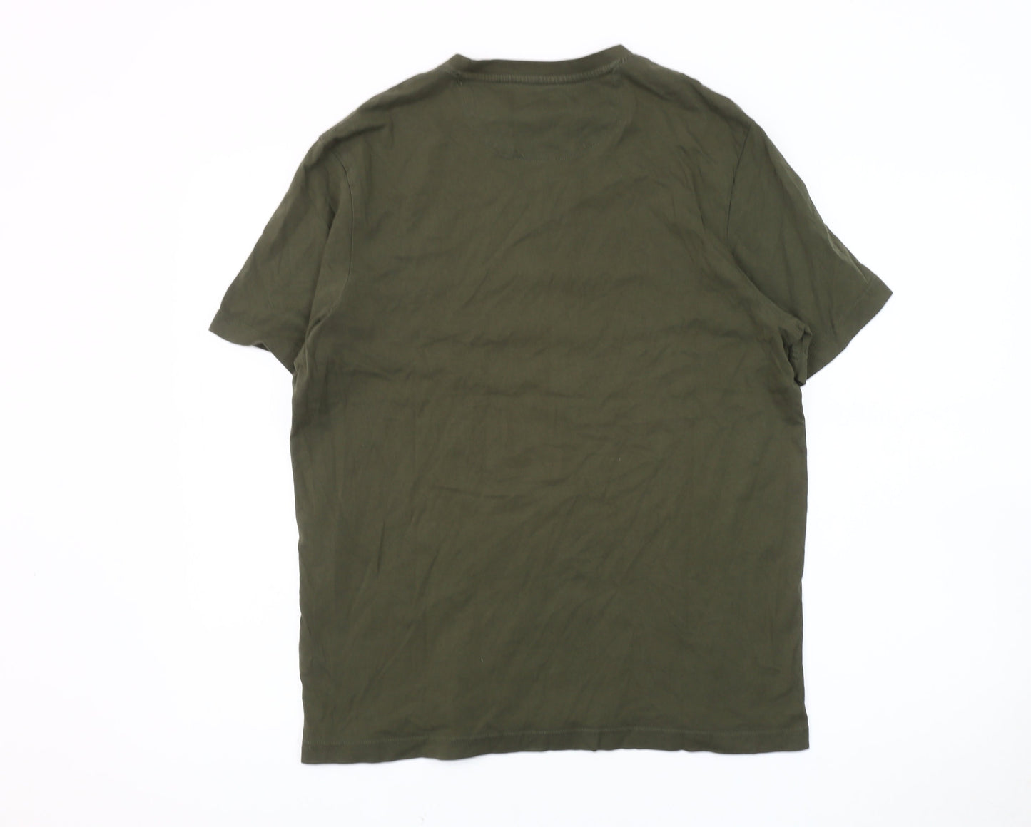 Farah 1920 Men's Green T-Shirt M Crew Neck
