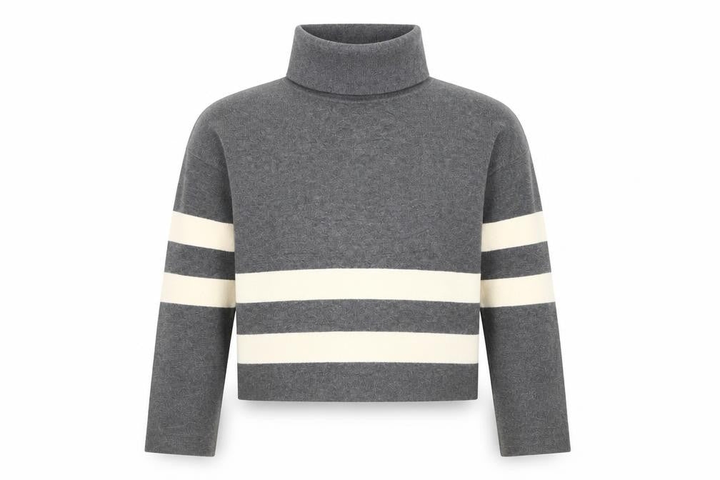New Look Girls Grey Striped Pullover Jumper 11-12 Years