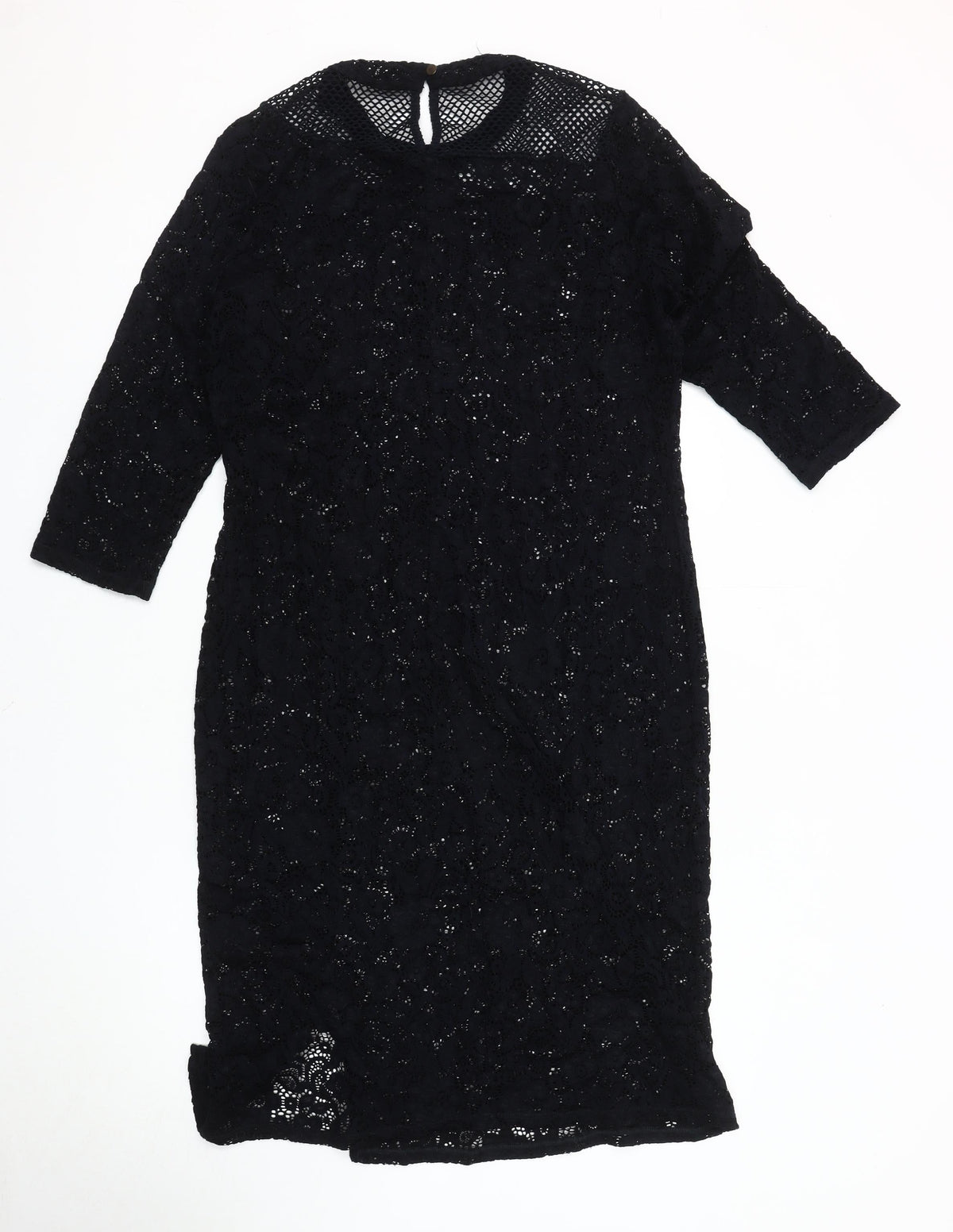 Marks & Spencer Women Black Lace Dress Size 16