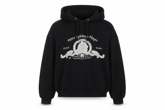 H&M Womens Black Pullover Hoodie, Size 12