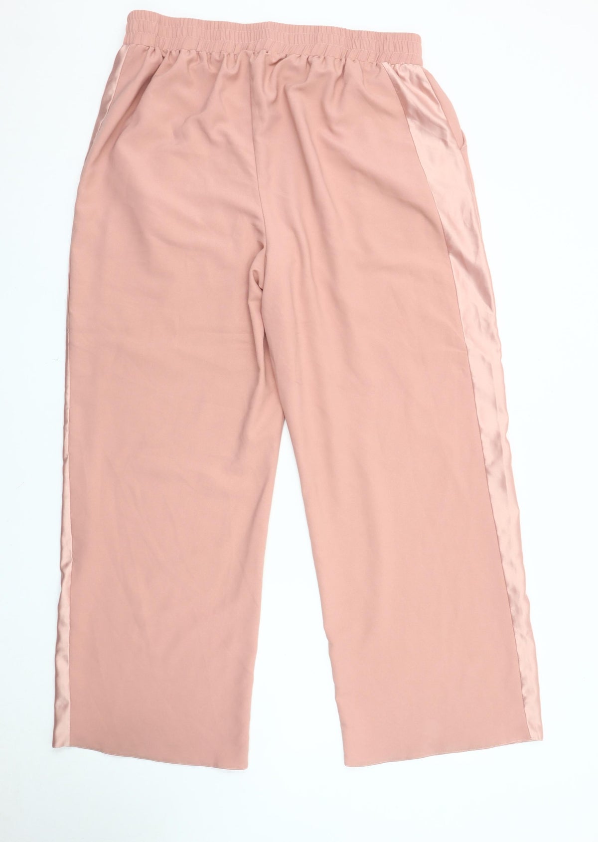 Principles Women's Pink Wide-Leg Trousers, Size 18