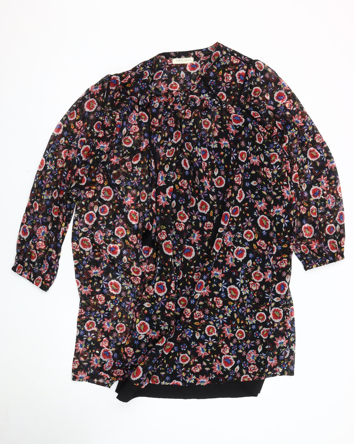 Marks & Spencer Women's Black Floral Dress, Size 12