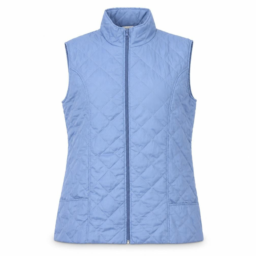 Anne de Lancay Women's Blue Quilted Waistcoat M