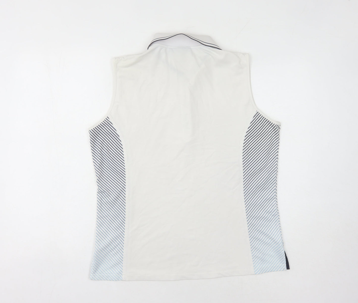 Glenmuir Unisex White Sleeveless Polo L