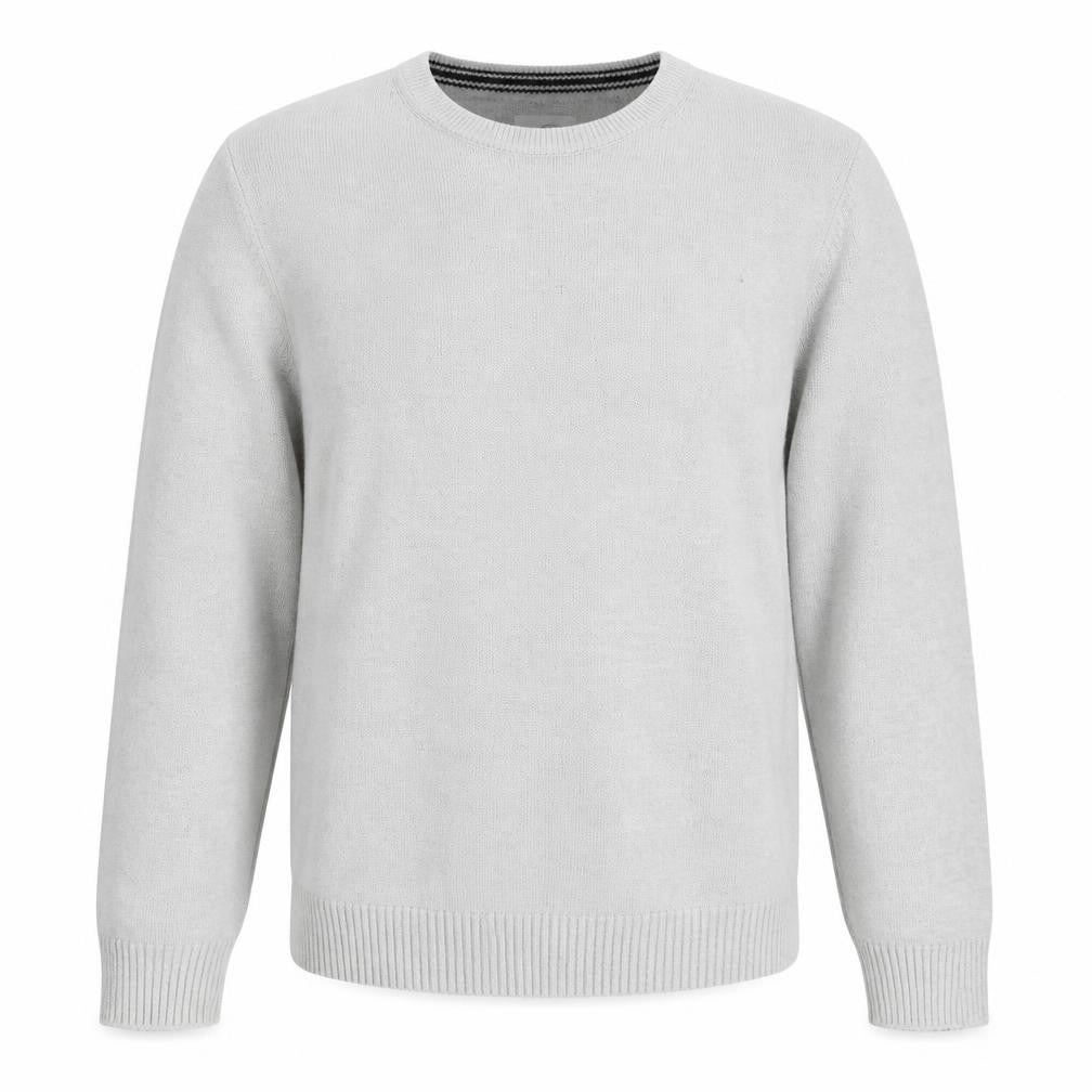 Kromstadt Men's Grey Cotton Pullover Sweater L Casual