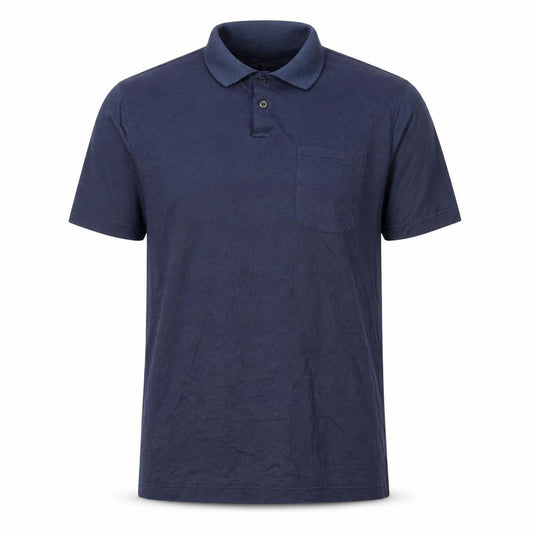 Van Heusen Men's Blue Polo - Size L, Short Sleeve