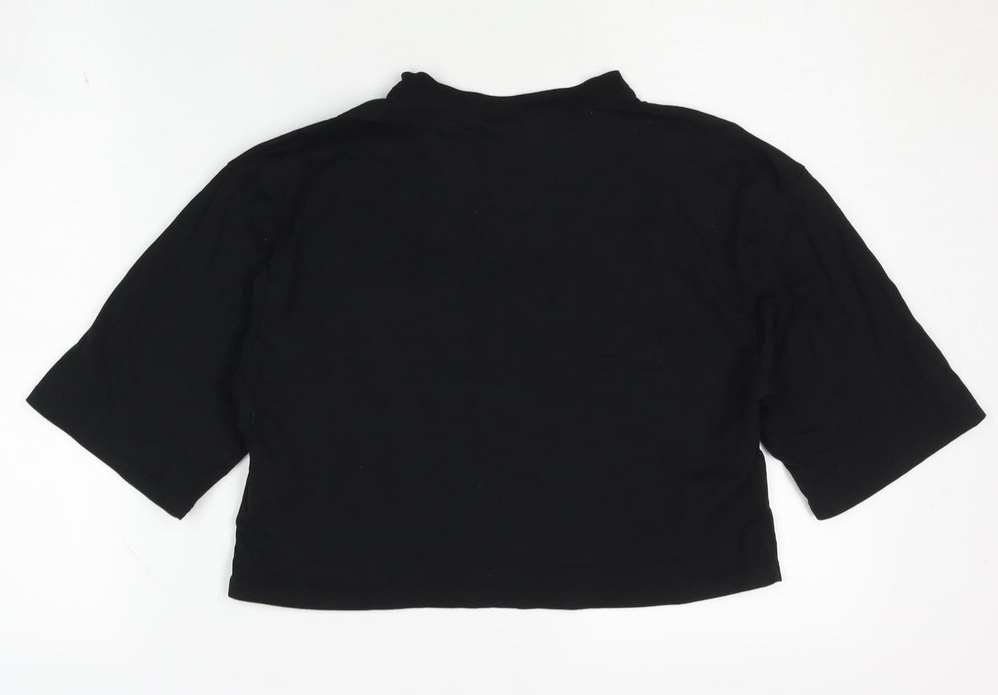 Ivy Park Women's Black Cropped T-Shirt XS