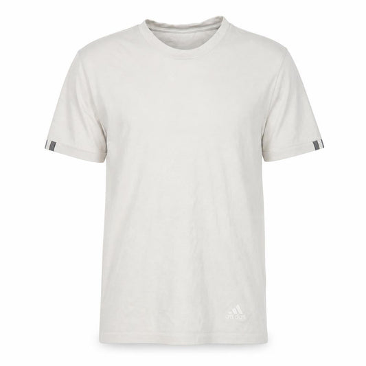 Front view of Adidas Men's Beige T-Shirt, size S