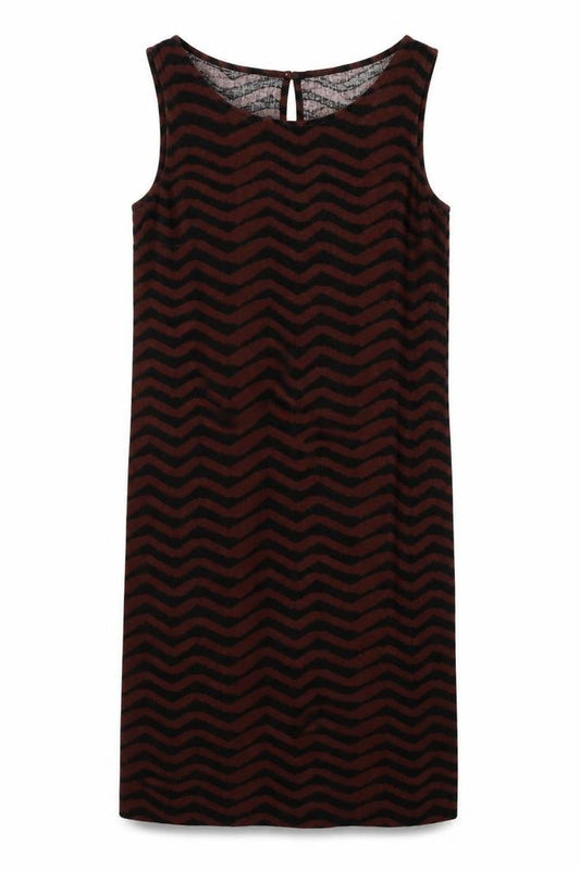 Marks & Spencer Women's Brown Chevron Shift Dress
