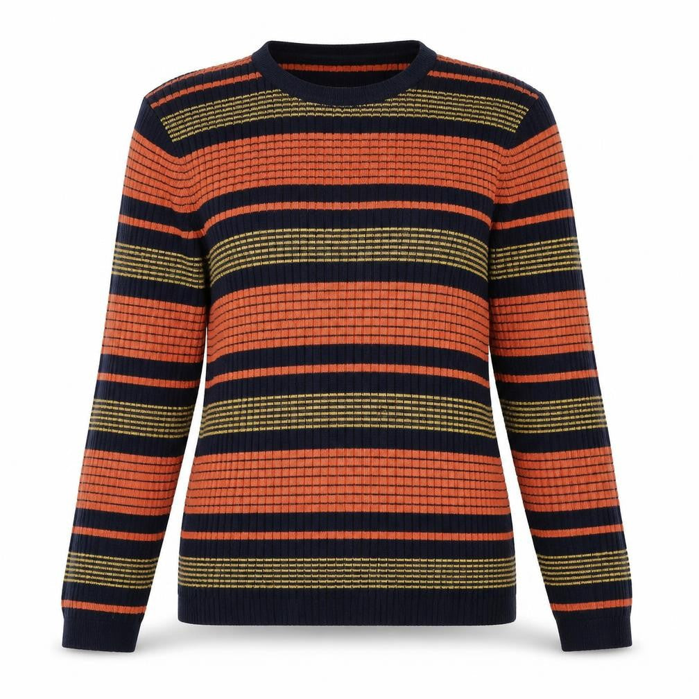 Bonmarché Women's Multicoloured Striped Pullover Jumper M