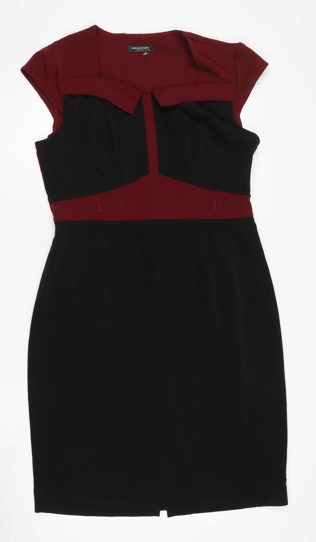 Collection London Women's Multicolour Sheath Dress, Size 14