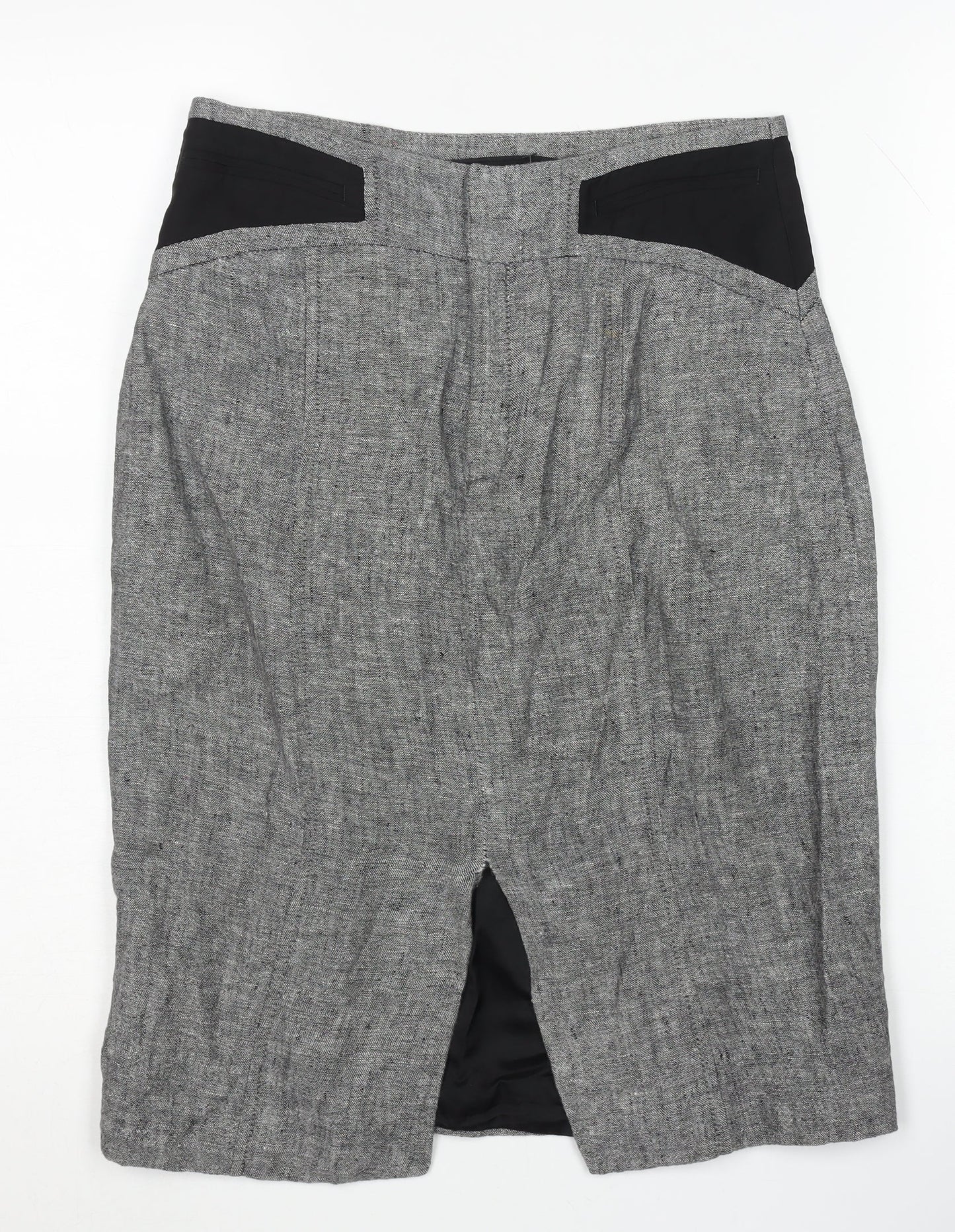 Zara Woman Grey Pencil Skirt, Size S, Elegant Women’s