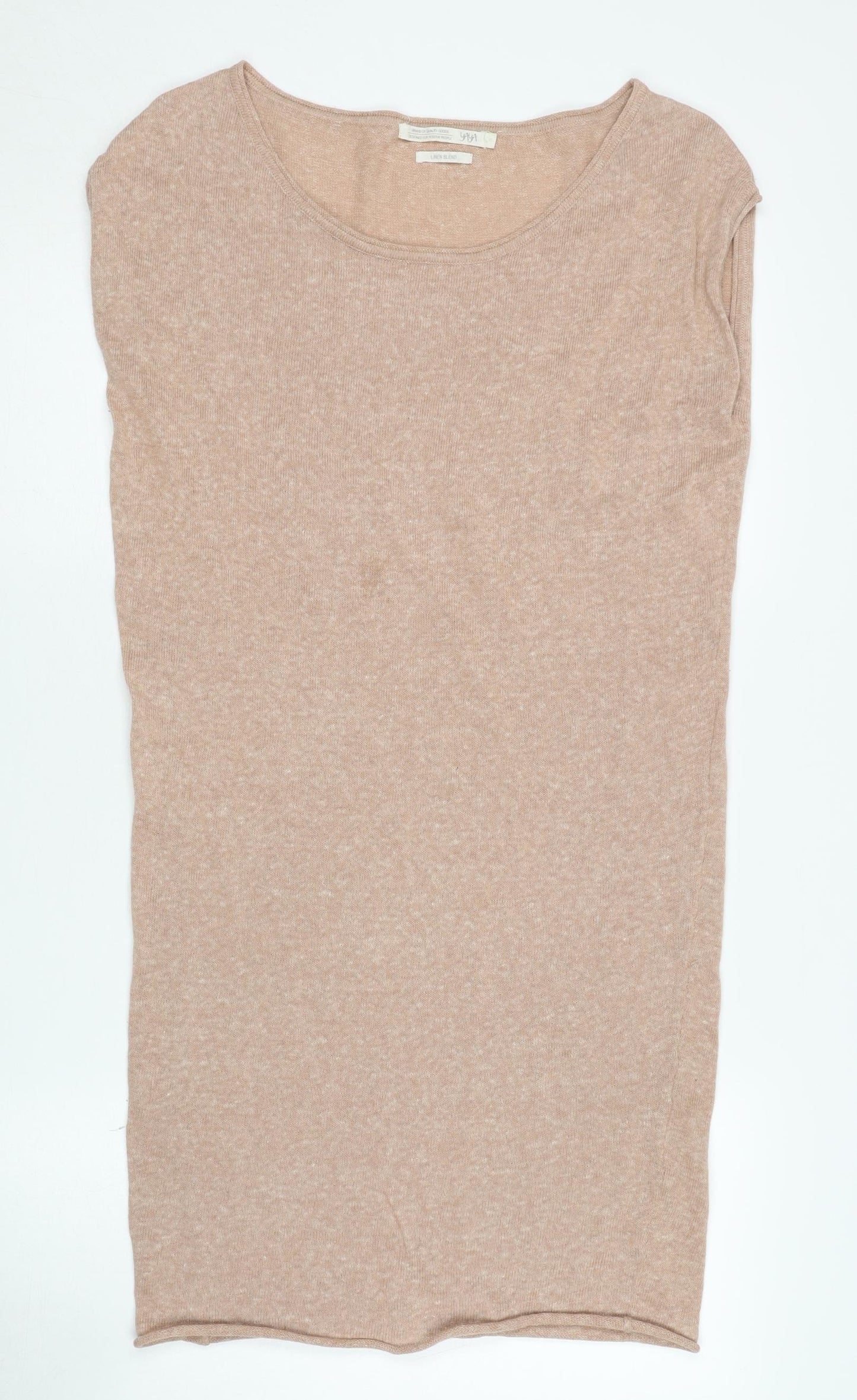 YAYA Beige Sleeveless Women's Dress - Size S