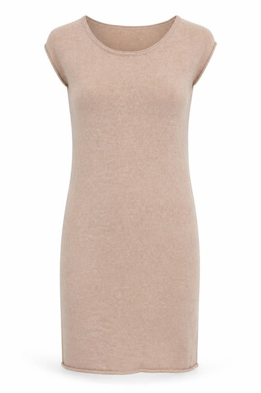 YAYA Beige Sleeveless Women's Dress - Size S