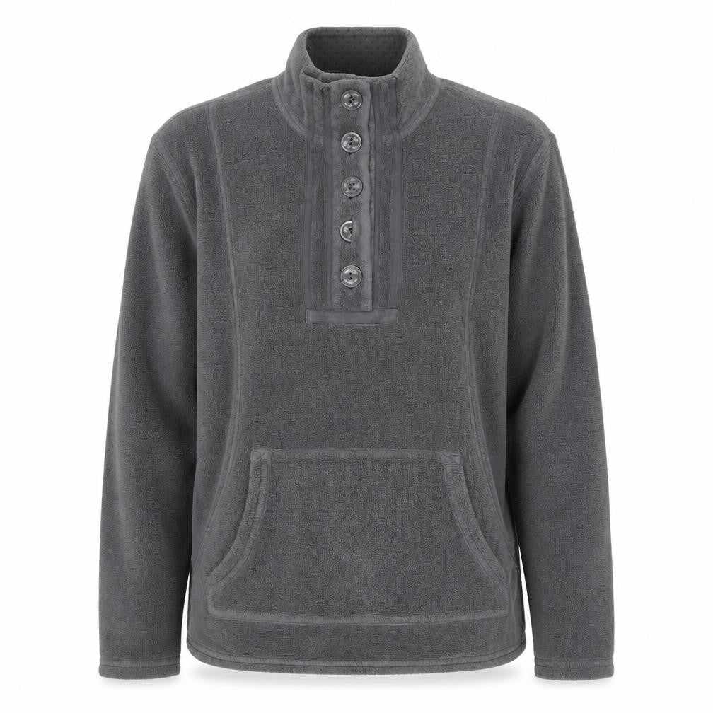 Per Una Women's Grey Henley Sweatshirt M