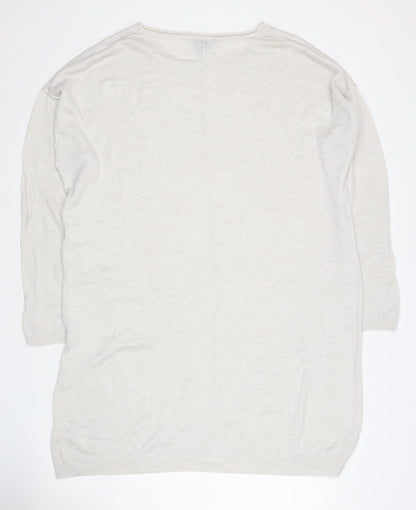 H&M Women's Ivory Pullover Jumper, Size L, Casual Wear