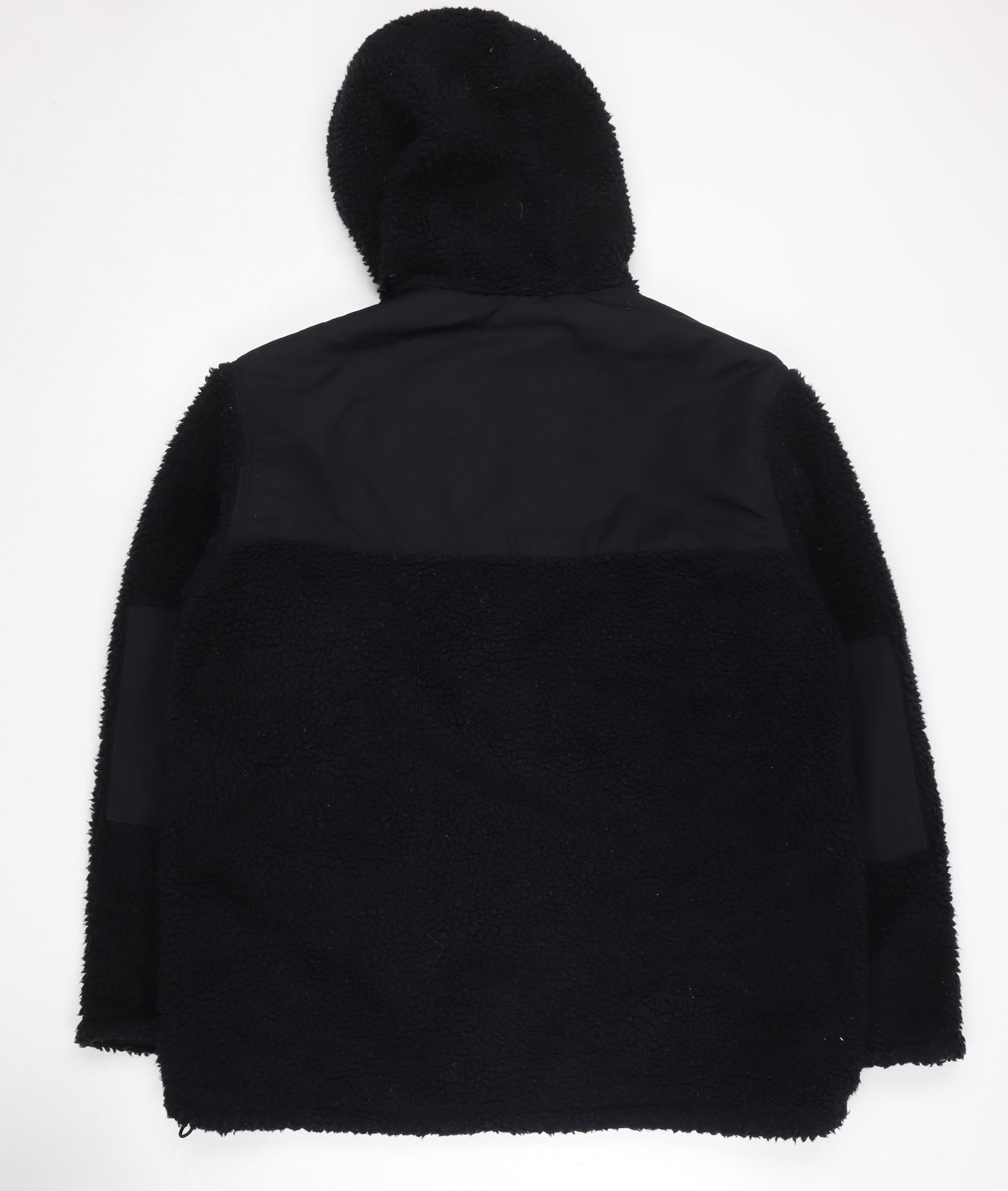 H&M Men's Black Hooded Puffer Jacket L - Casual Warmth