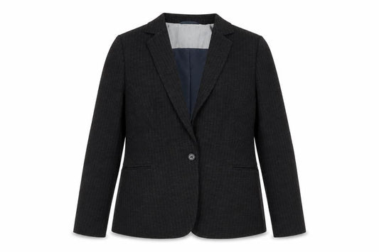 Esprit Women's Black Pinstripe Blazer Size 18