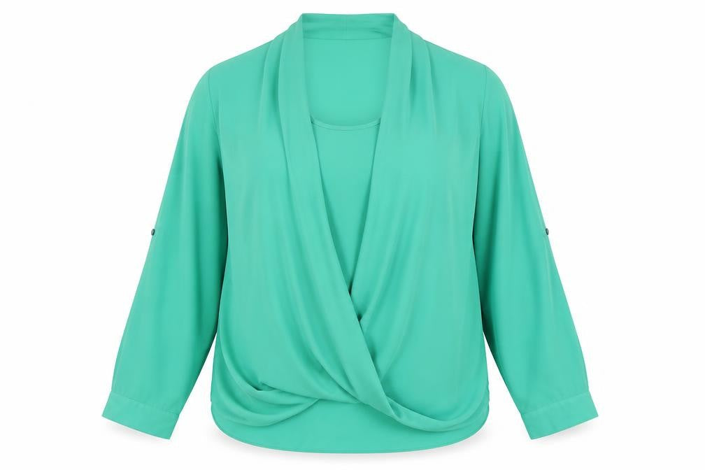 The Collection Women’s Green Wrap Blouse Size 18
