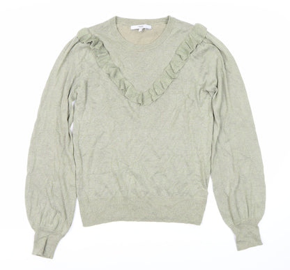 Next Women's Green Crew Neck Pullover Jumper Size 10