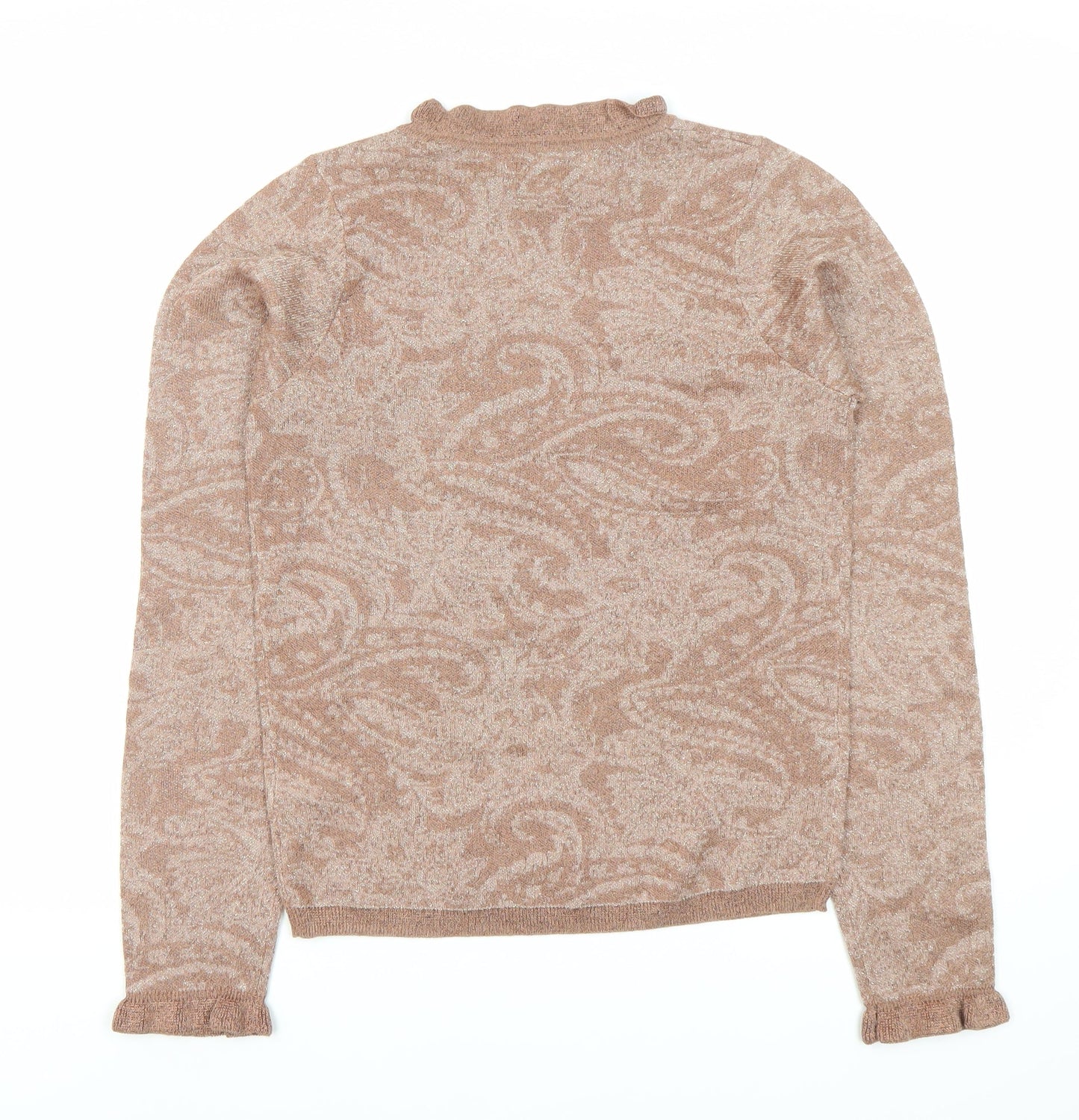 Next Women's Brown Paisley Pullover Jumper XS