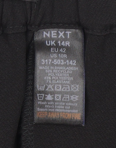 Next Women's Black Regular Trousers Size 14R
