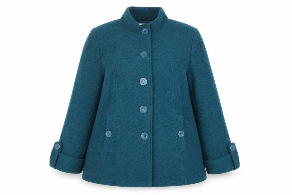Vanilla Sands Women's Green Mid-Length Jacket Size 22