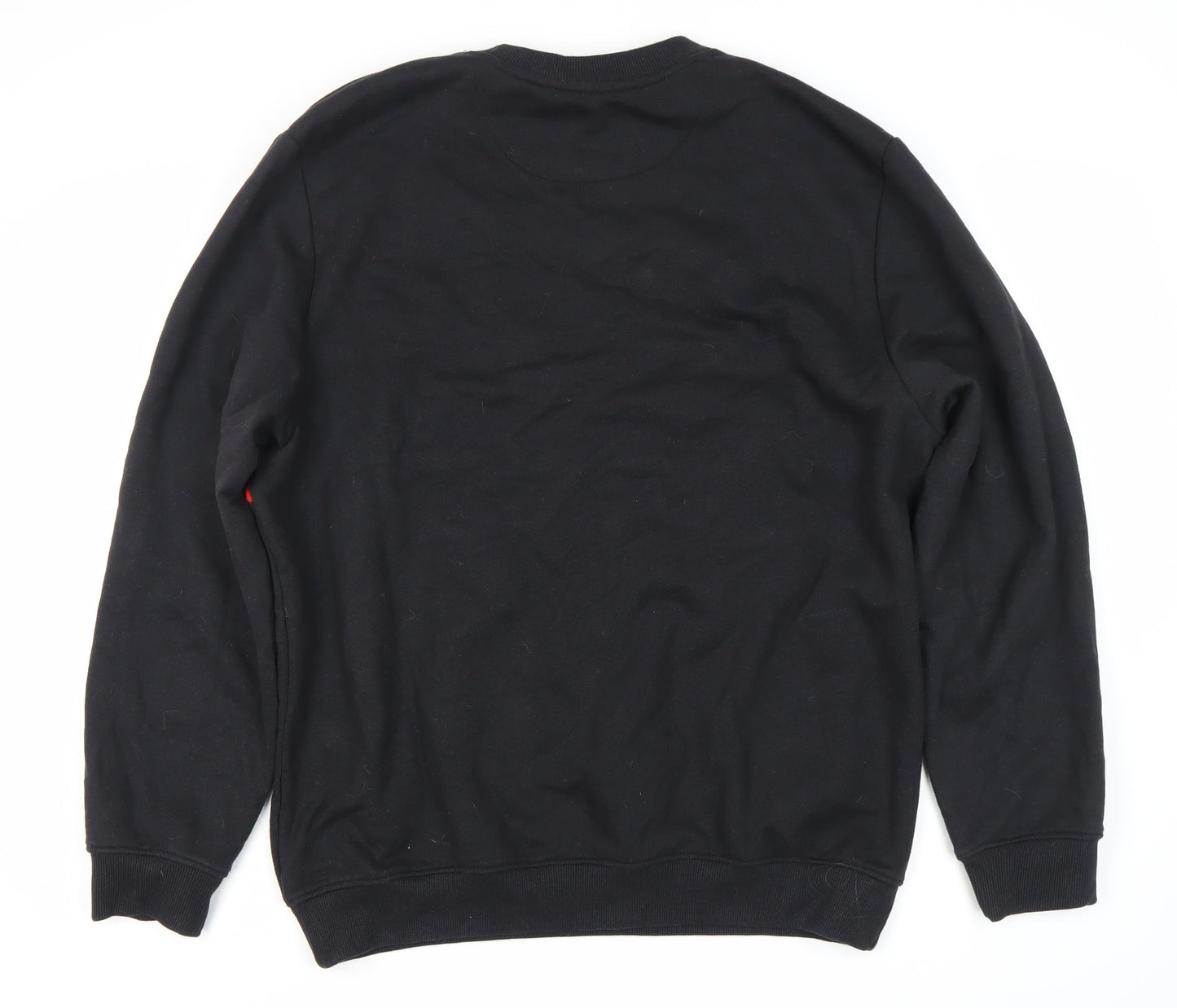 boohooMAN Men's Black Sweatshirt L - Logo Pullover