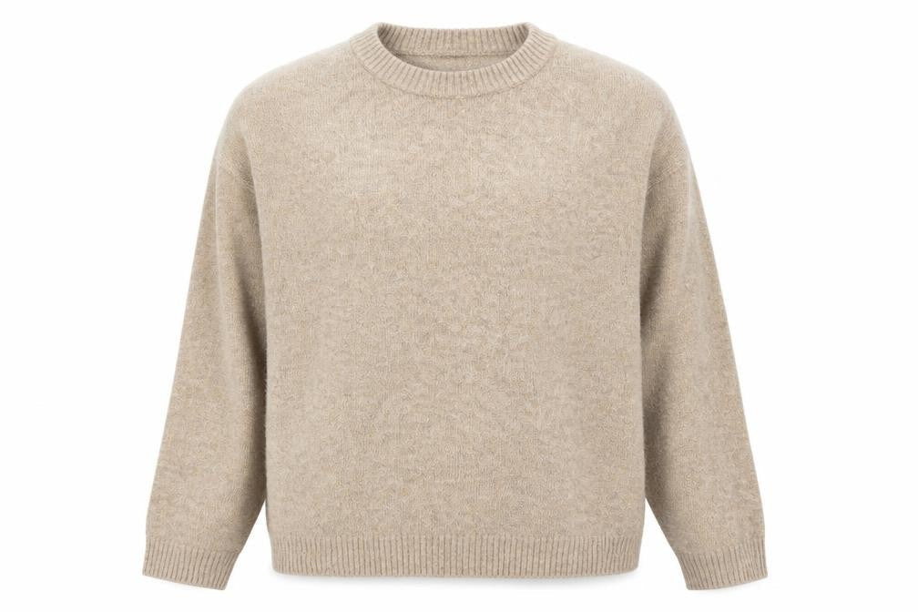 H&M Women's XS Beige Crew Neck Pullover Jumper