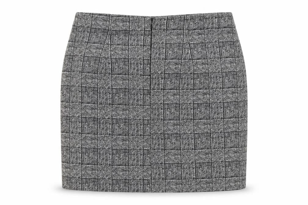 River Island Women's Black Check Pencil Skirt Size 8