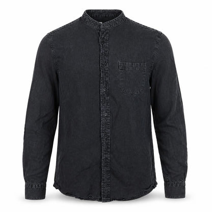 Topman Men's Black Long Sleeve Button-Up Shirt