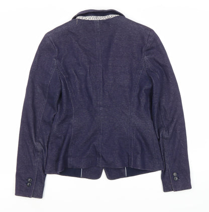 Back view of ESPRIT Blue Women's Blazer, size 8, Regular Fit