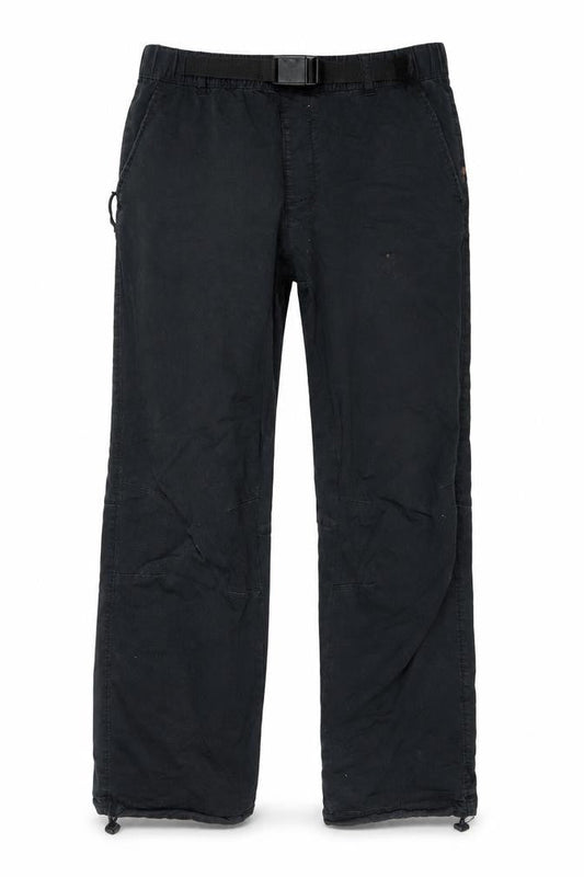 River Island Men's Black Elastic Waist Trousers S