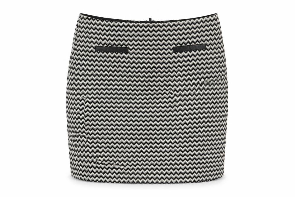 Marks & Spencer Women's Black Geometric Pencil Skirt Size 12