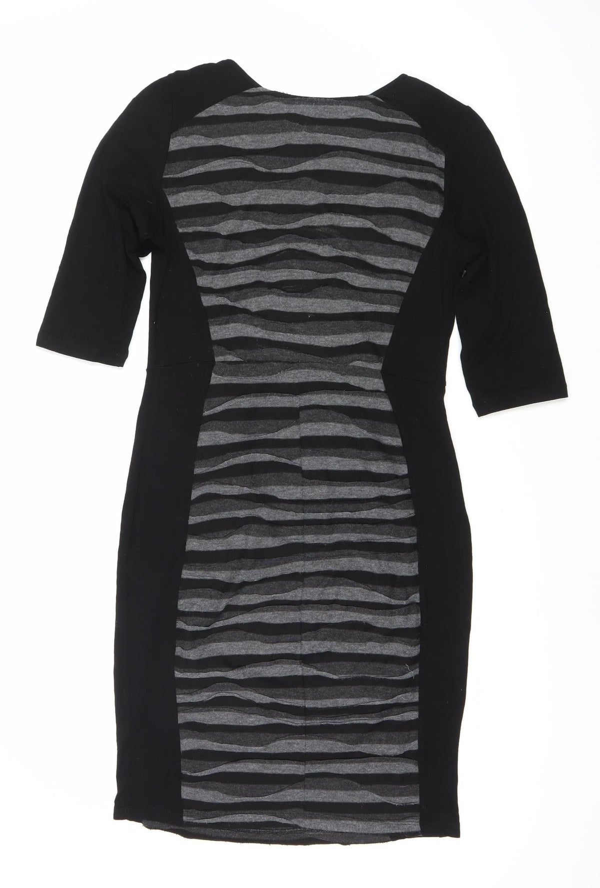 Blue Chameleon Women's Black Grey Pencil Dress Size 10
