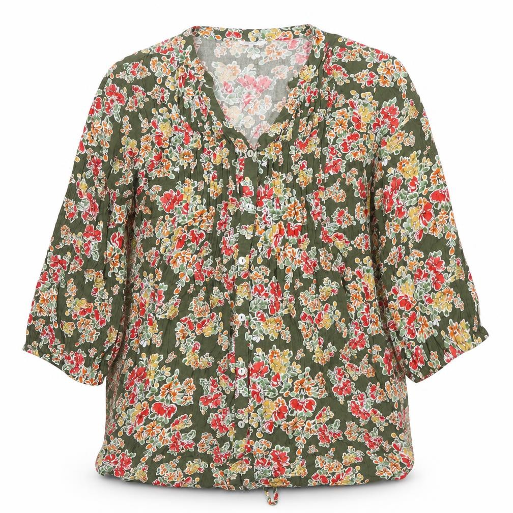Colton Traders Women's Floral Green Top Size 18