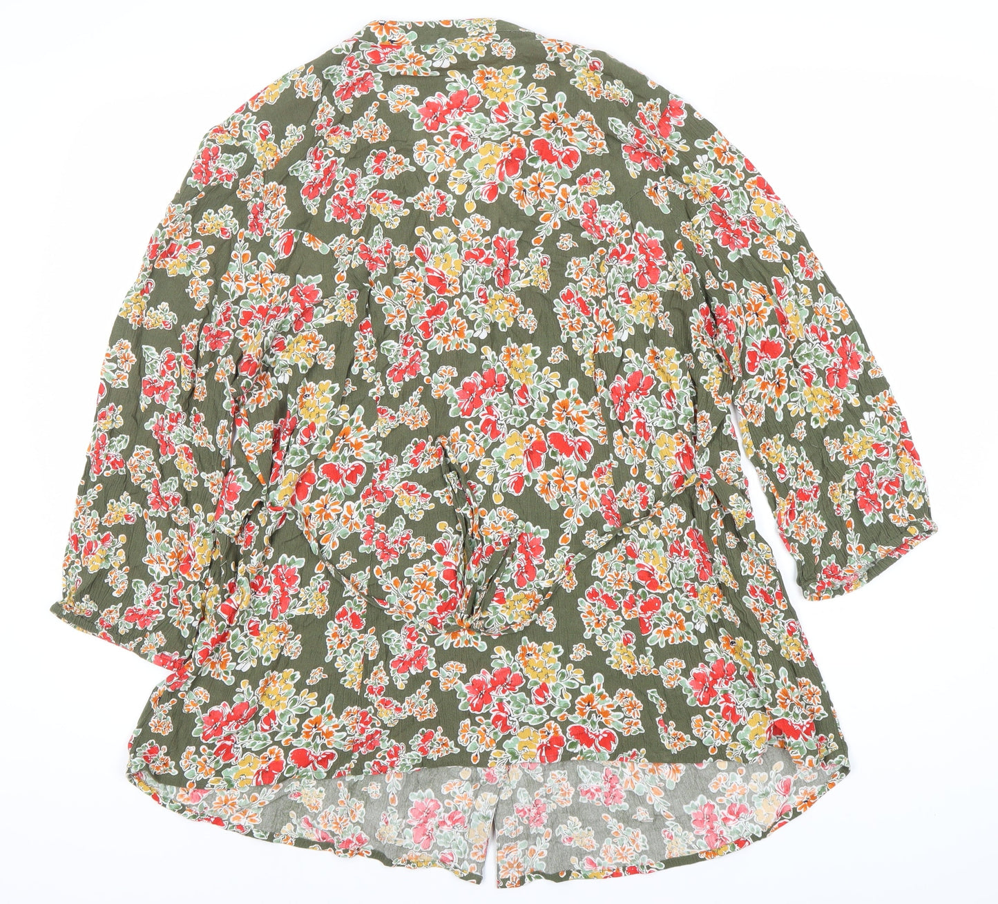 Colton Traders Women's Floral Green Top Size 18