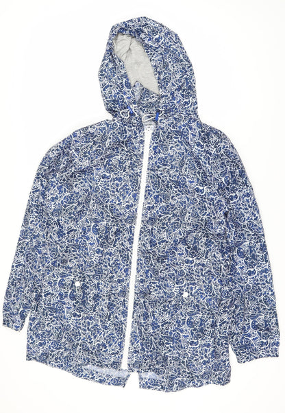 Marks & Spencer Women's Blue Paisley Rain Jacket M