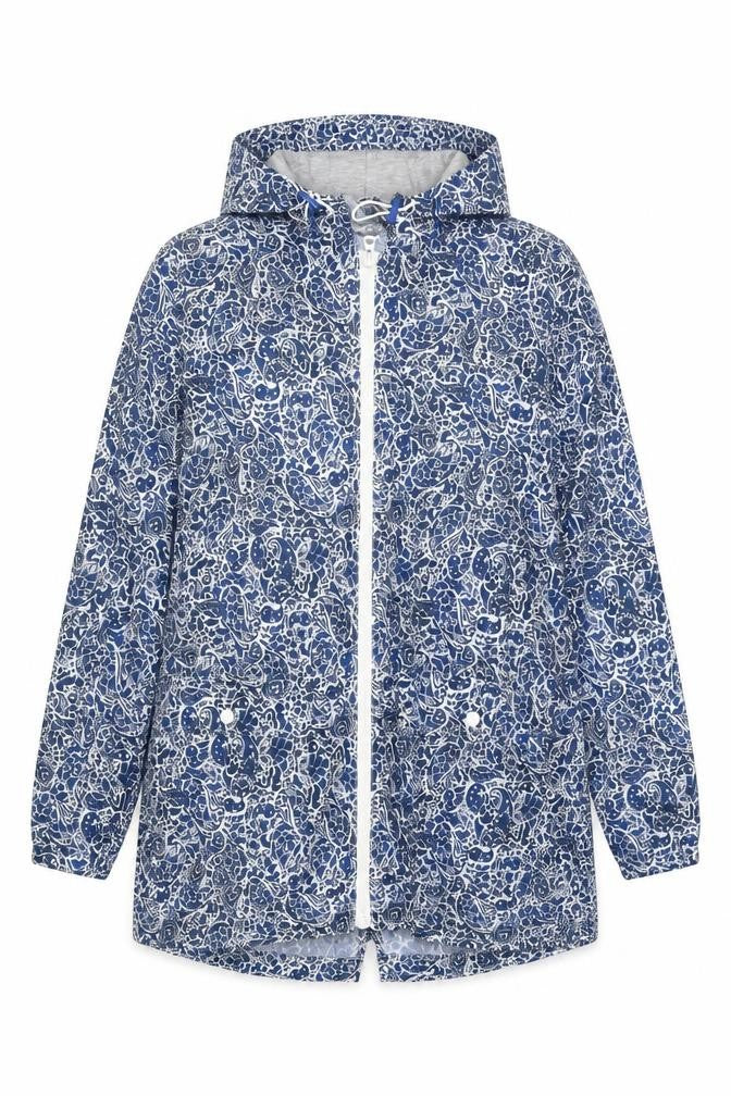 Marks & Spencer Women's Blue Paisley Rain Jacket M