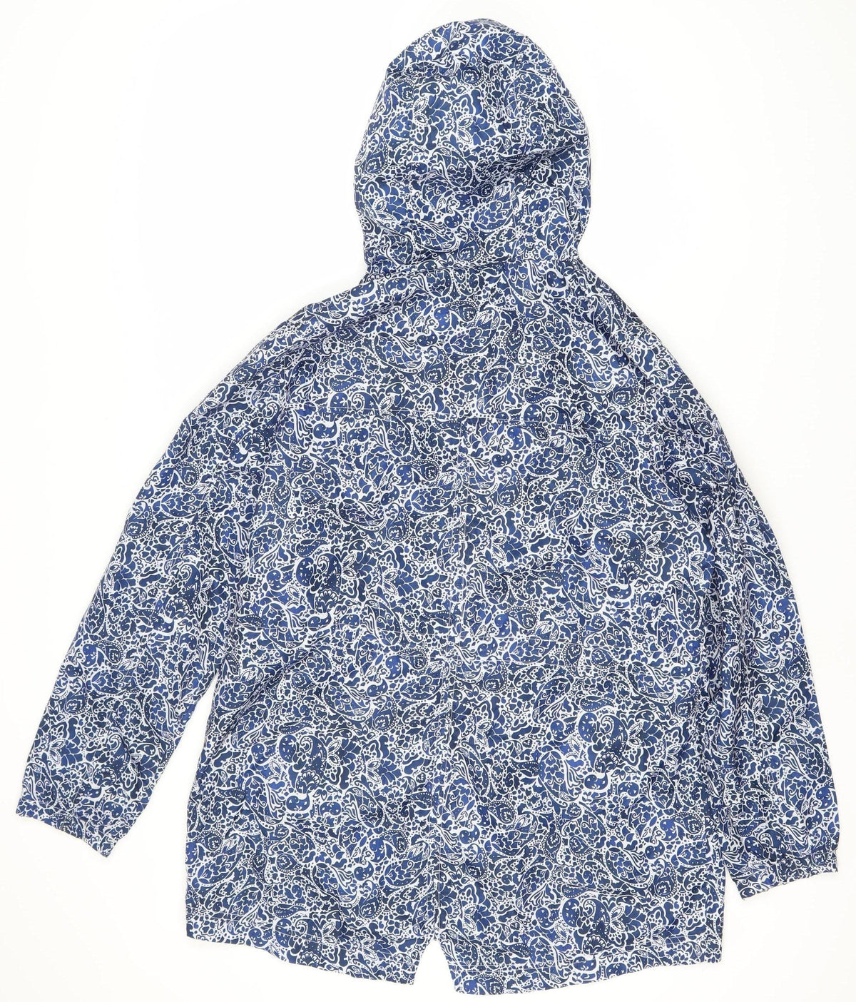 Marks & Spencer Women's Blue Paisley Rain Jacket M