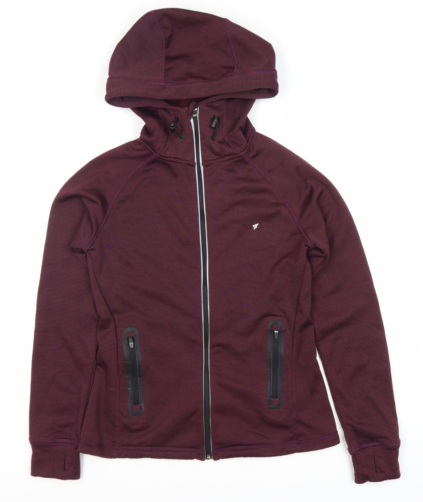 Work Out Women's Purple Full Zip Hoodie Size 12