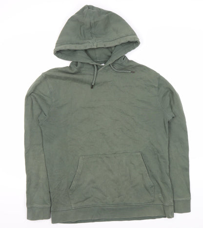 Topman Men's Green Pullover Hoodie S