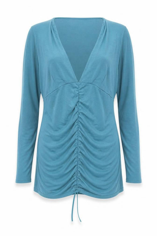 PRETTYLITTLETHING Women's Blue Long Sleeve Dress, Size 20