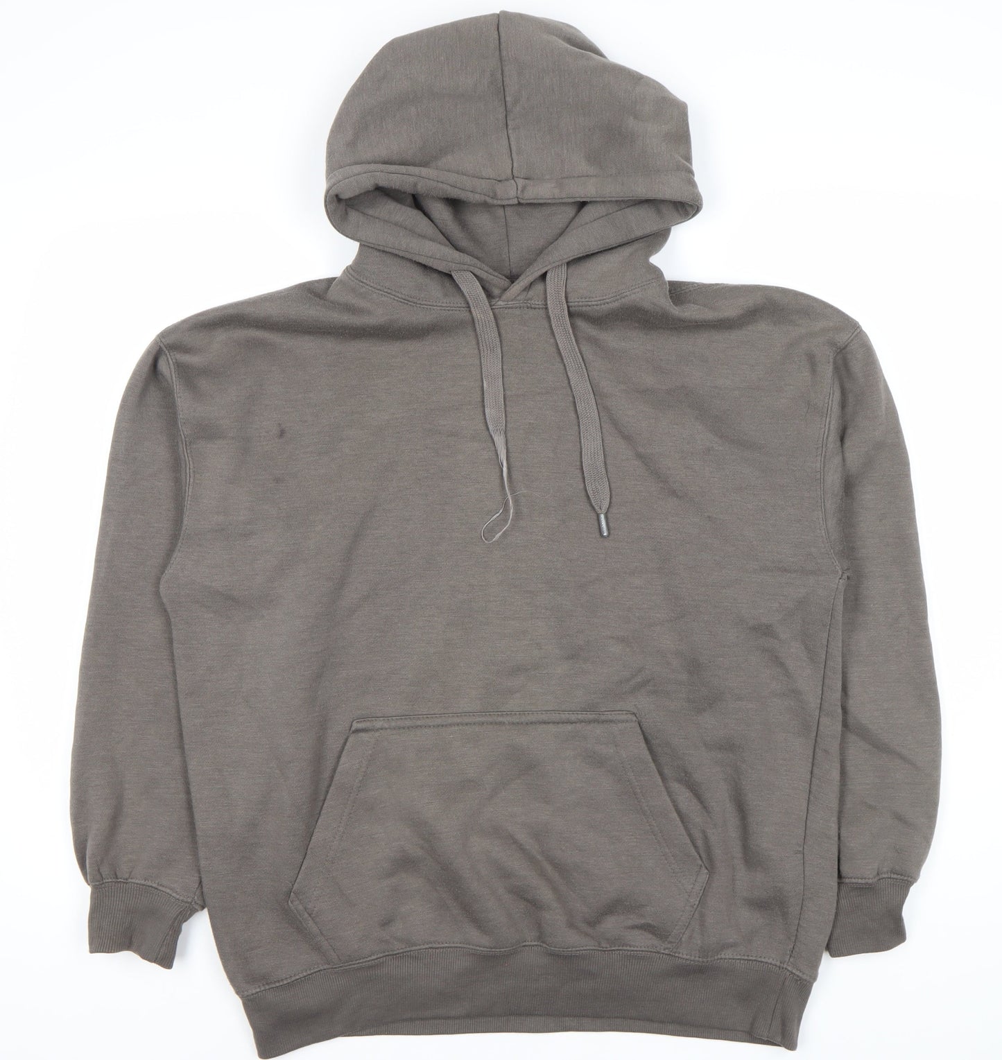 Pull&Bear Unisex Grey XS Hoodie with Drawstring and Hood