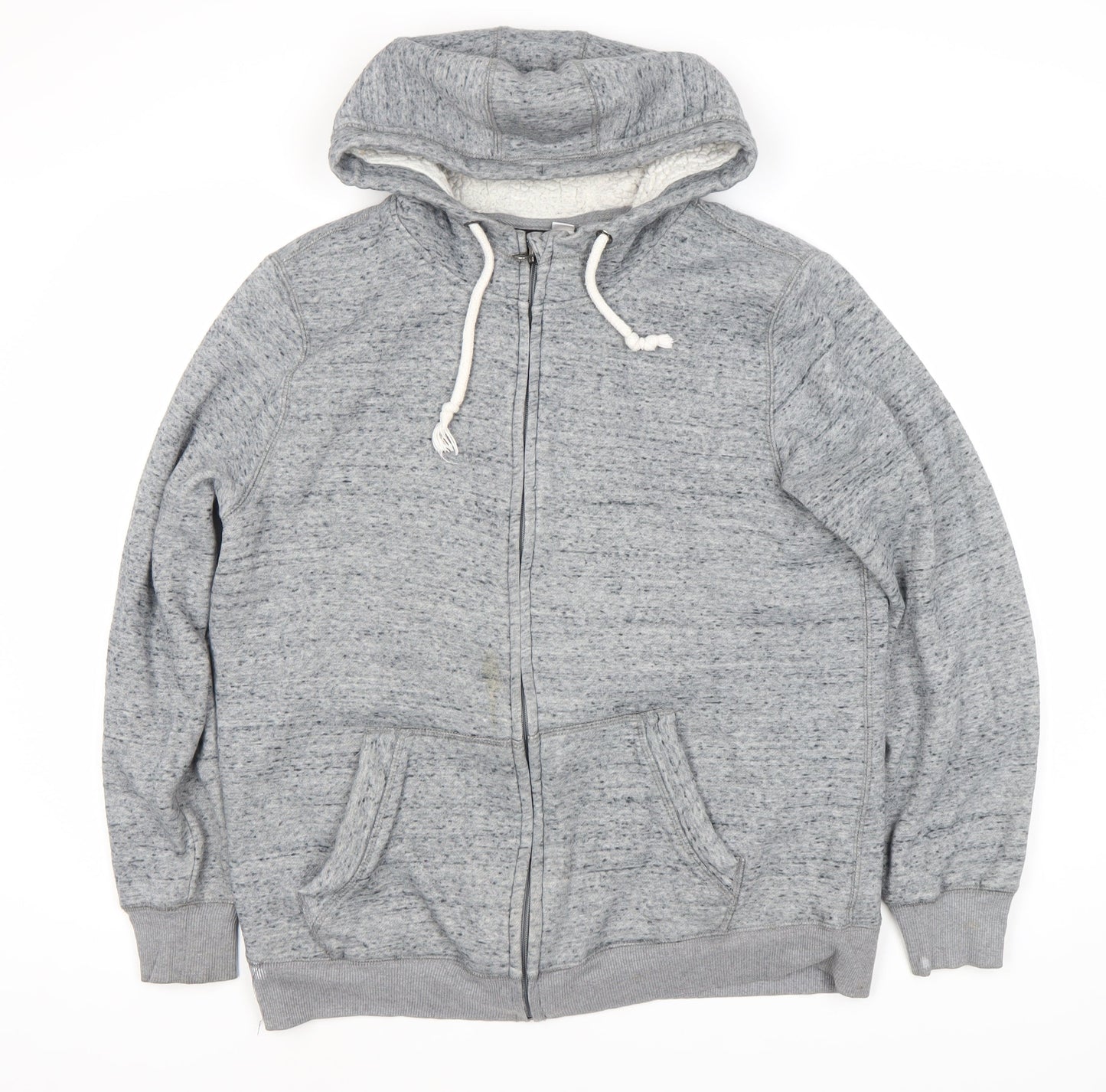 Livergy Men's Grey Full Zip Hoodie Size L