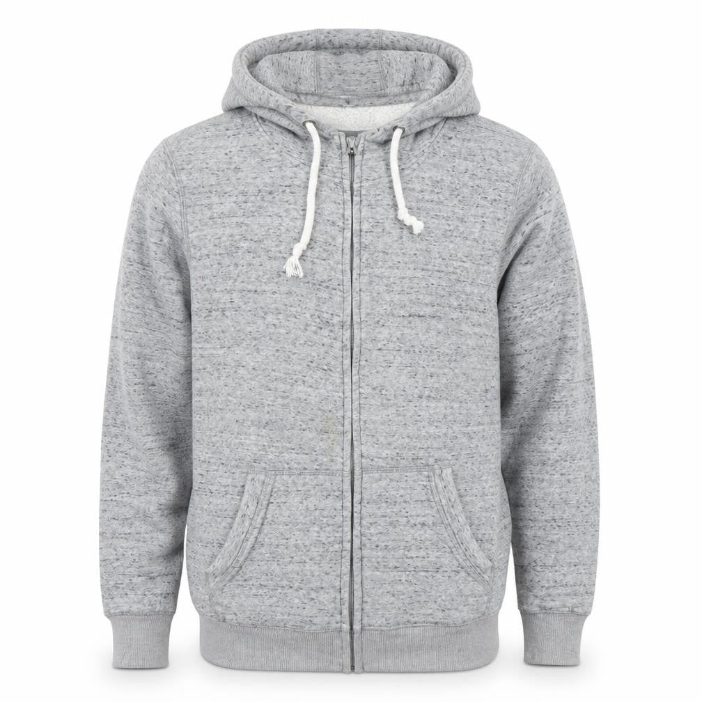 Livergy Men's Grey Full Zip Hoodie Size L